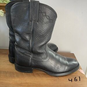 Ariat Black Leather Ankle Boots
